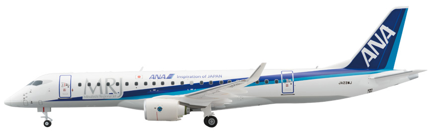 《画像追加》MRJ 1/100 ANA 飛行試験機5号機 モデルプレーン