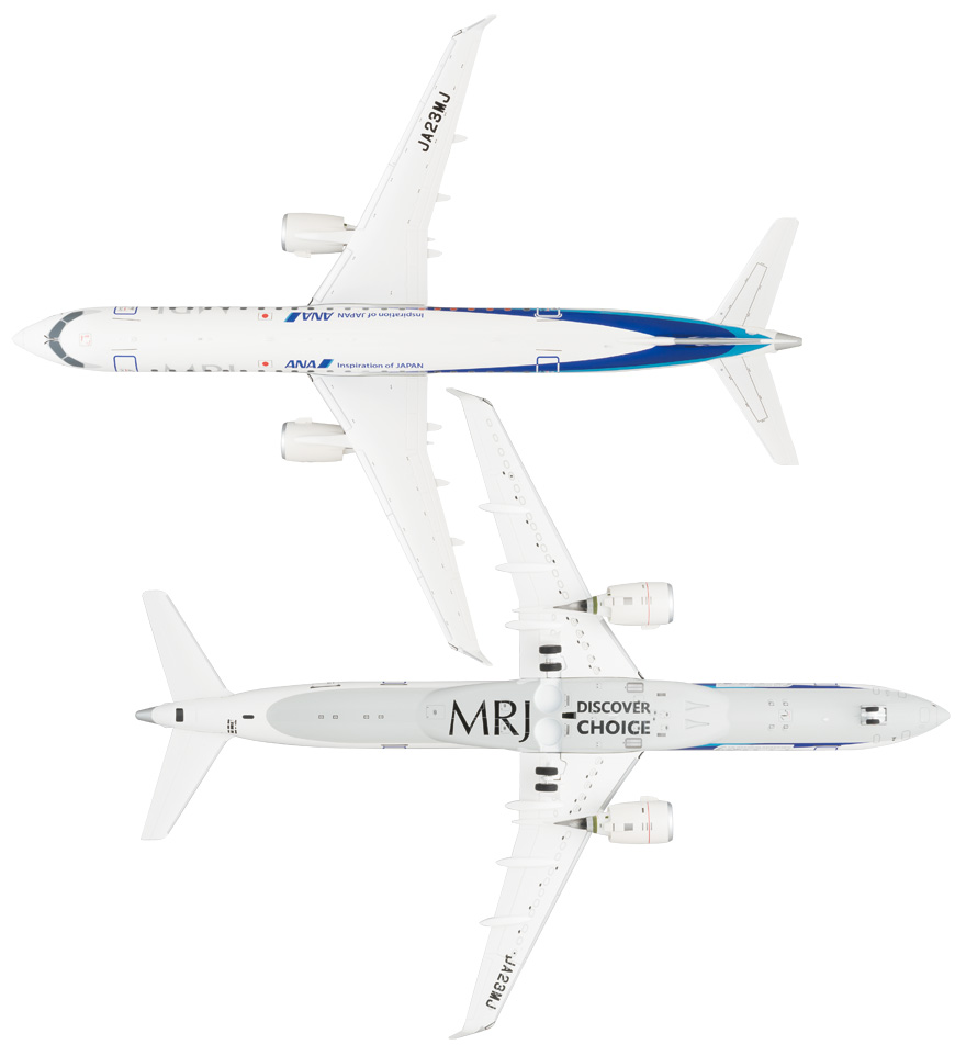 《画像追加》MRJ 1/100 ANA 飛行試験機5号機 モデルプレーン