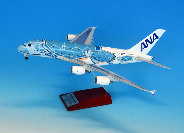 NH20142 1:200 A380 JA381A FLYING HONU ANAブルー 完成品（WiFi