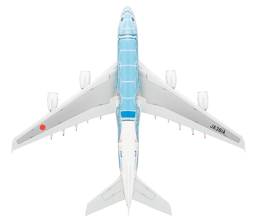 NH20143 1:200 A380 JA381A FLYING HONU ANAブルー スナップフィット