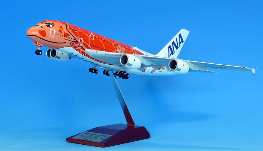 AIRBUS A380 FLYING HONU "JA383A" NH20147 ANA OFFICIAL PRECISION MODEL