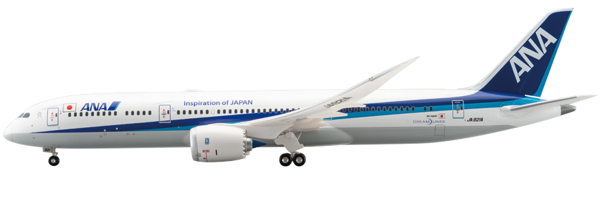 NH20168 １：200 BOEING 787-9 JA921A 完成品(WiFiレドーム・ギアつき 