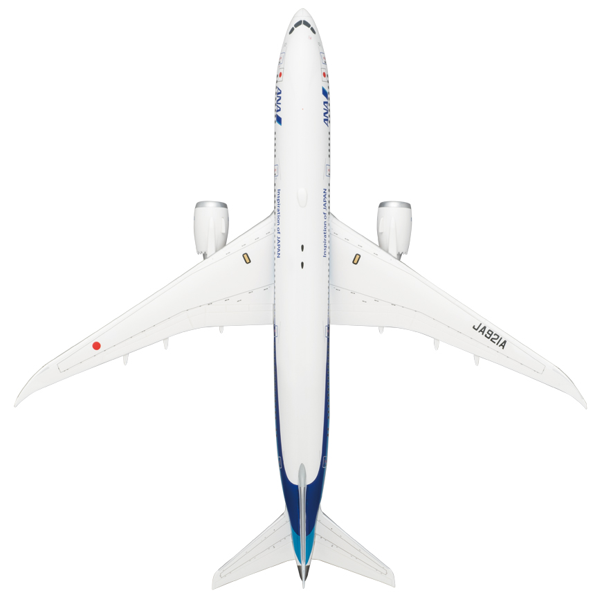 NH20168 １：200 BOEING 787-9 JA921A 完成品(WiFiレドーム・ギアつき 