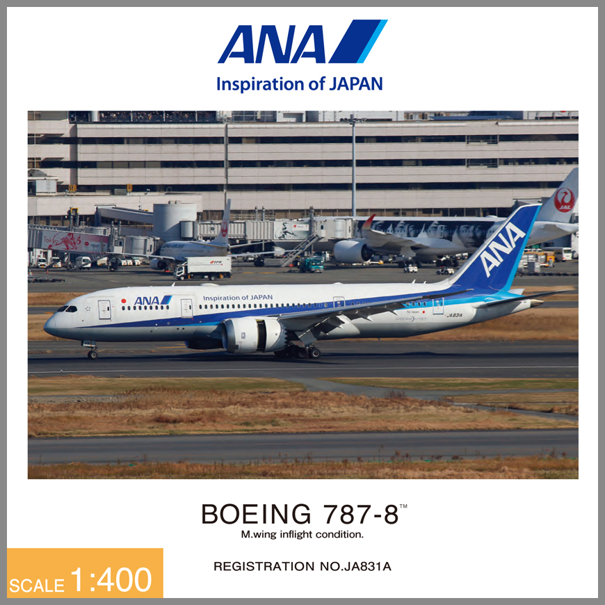 ANA ボーイング787-8（ABS樹脂製品） 全日空商事1/400-